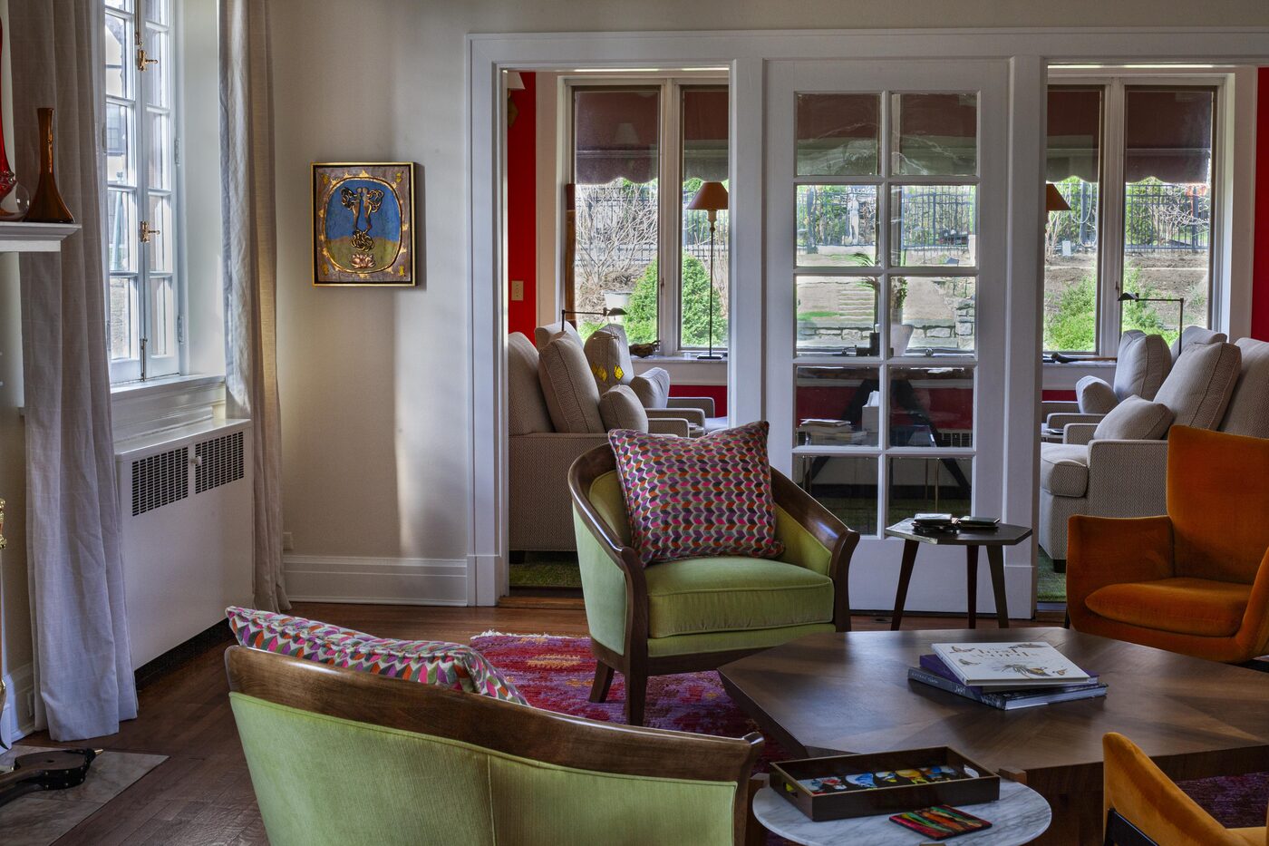 Framed Sikander tile installed in a residential interior