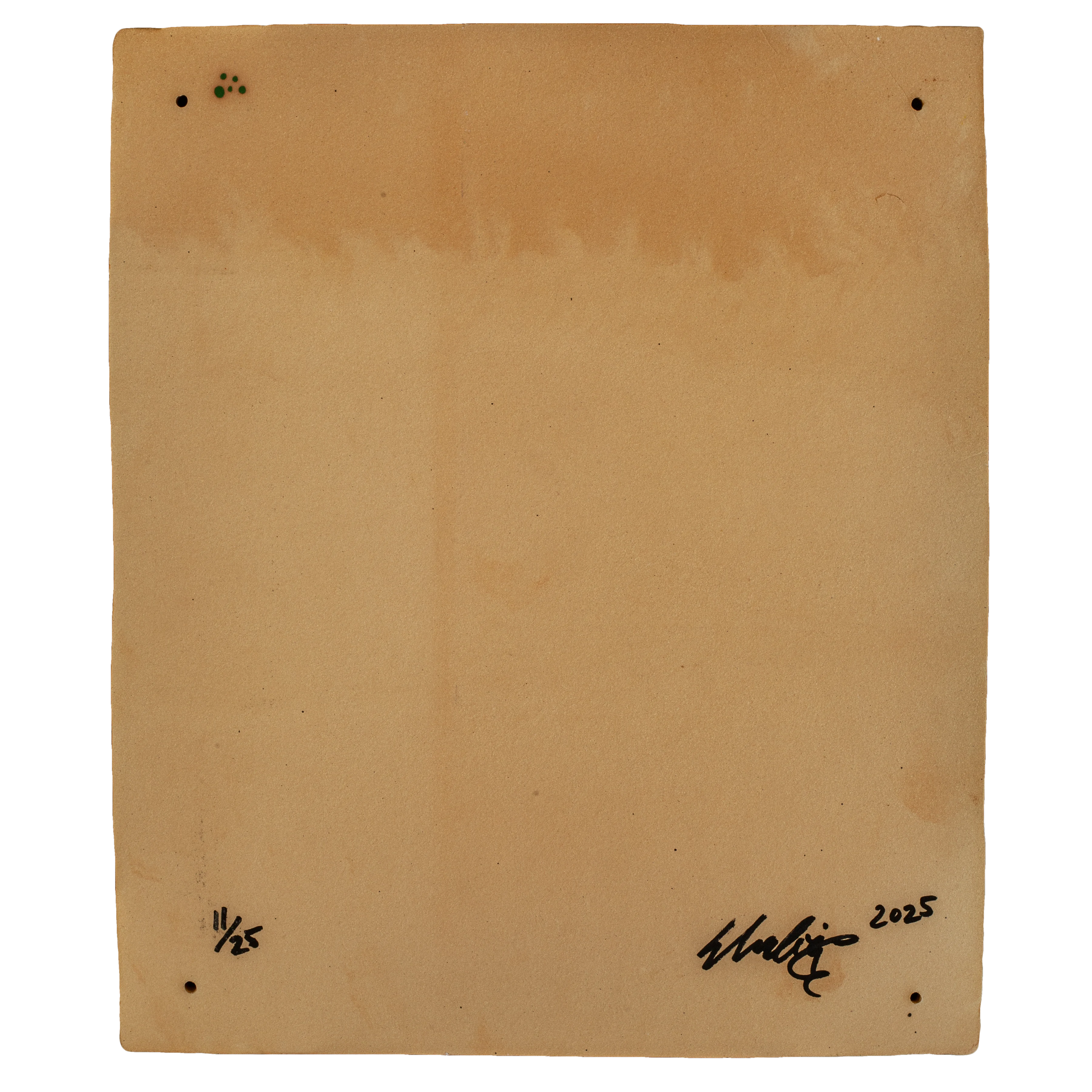 Tile #11 — back, numbered 11/25