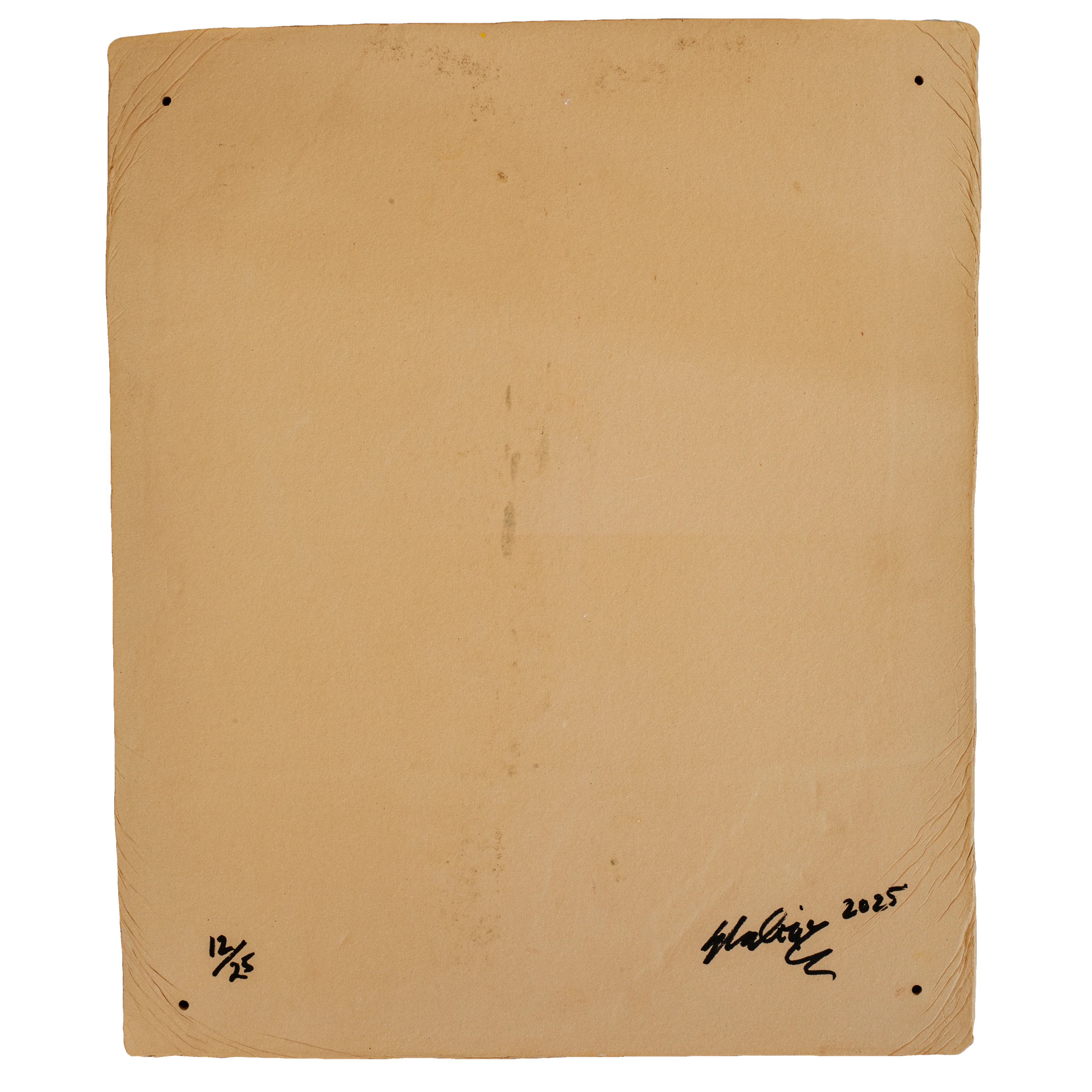 Tile #12 — back, numbered 12/25