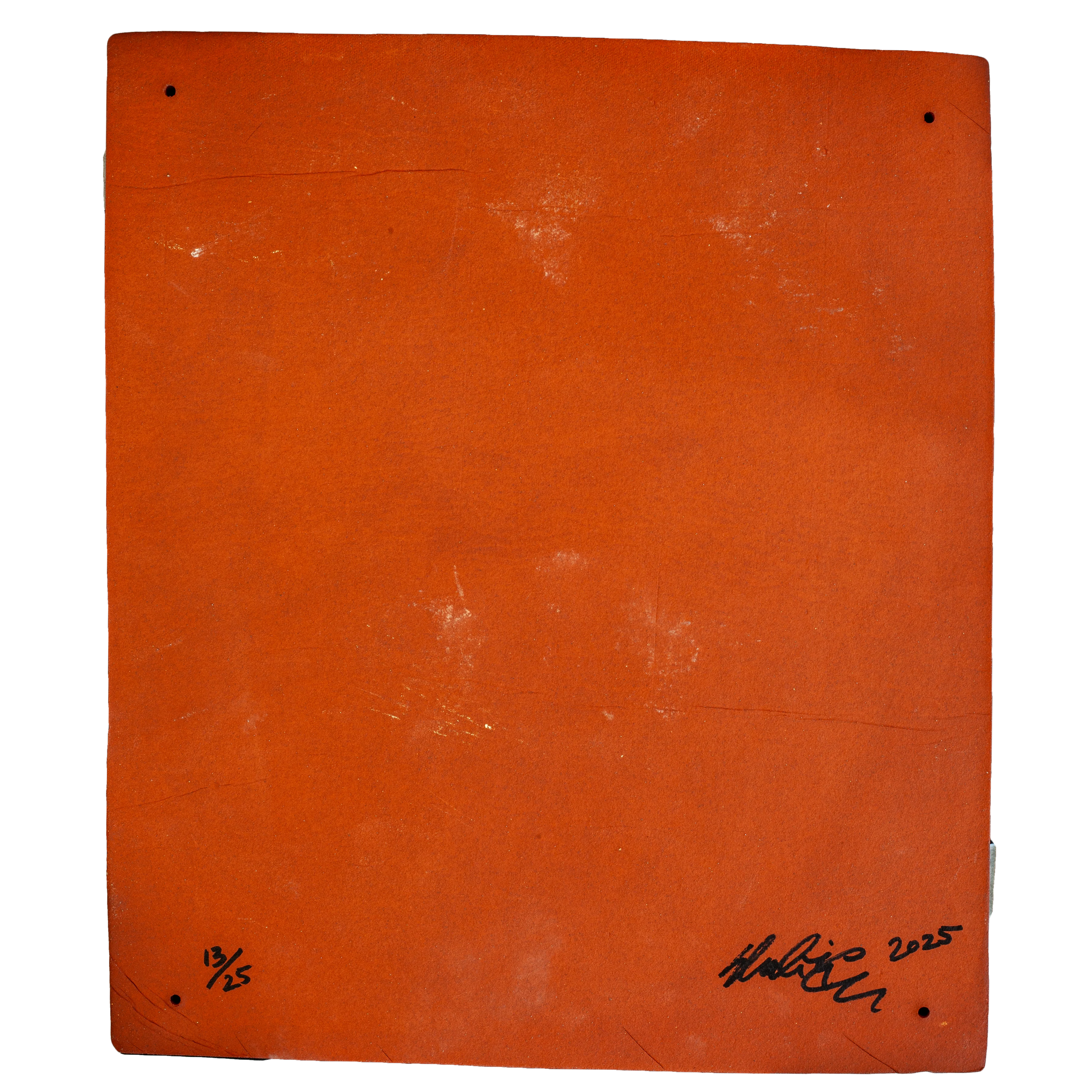 Tile #13 — back, numbered 13/25