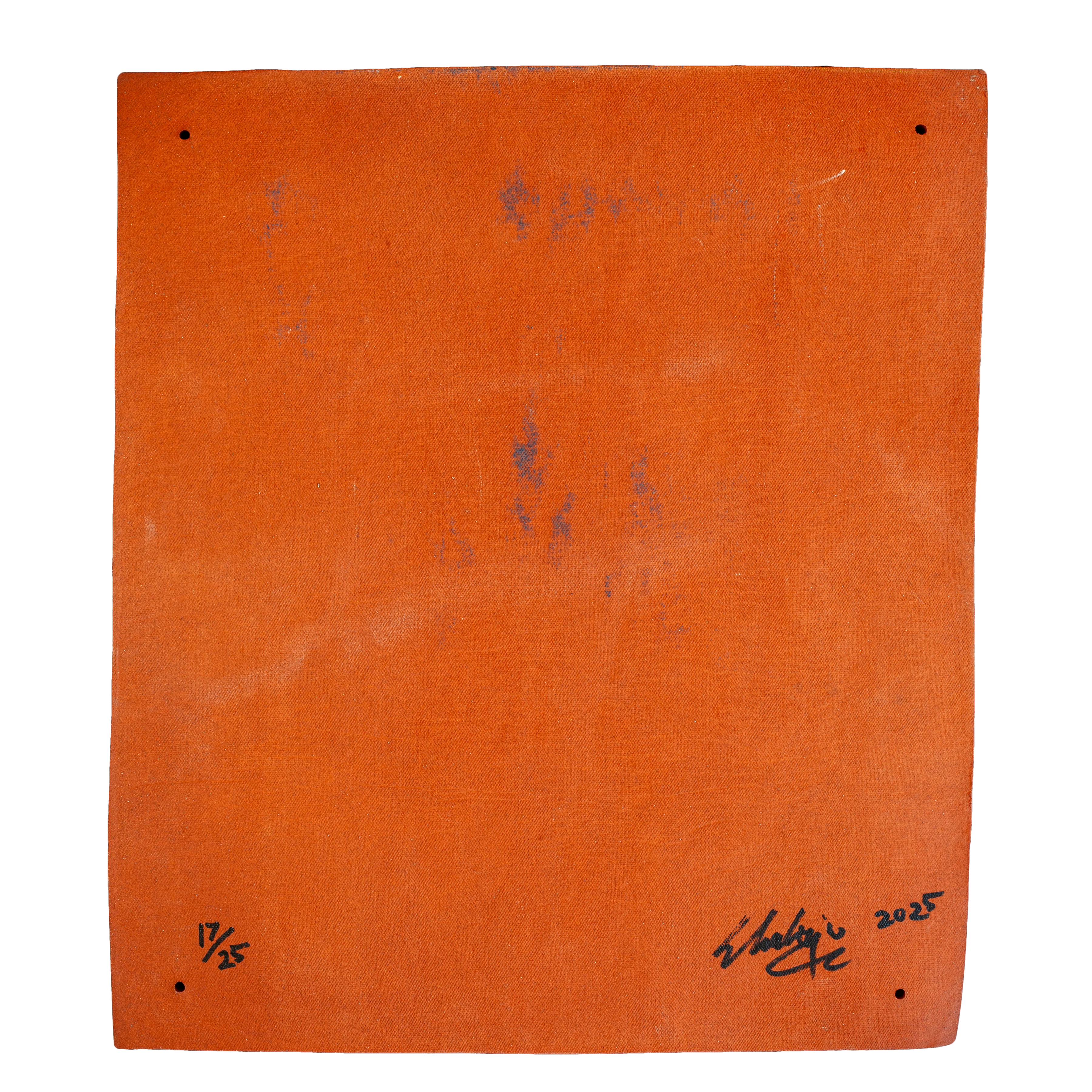 Tile #17 — back, numbered 17/25