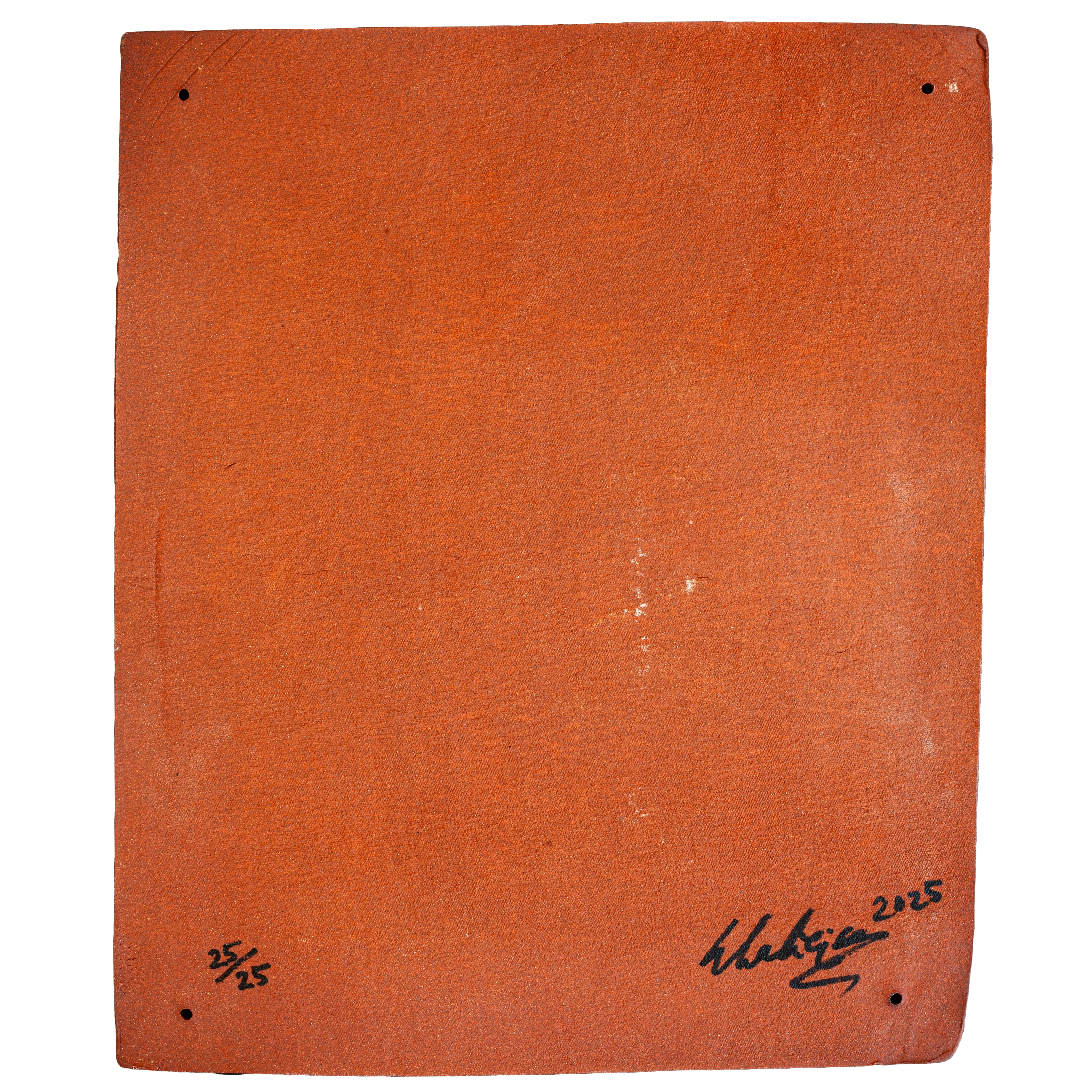 Tile #25 — back, numbered 25/25